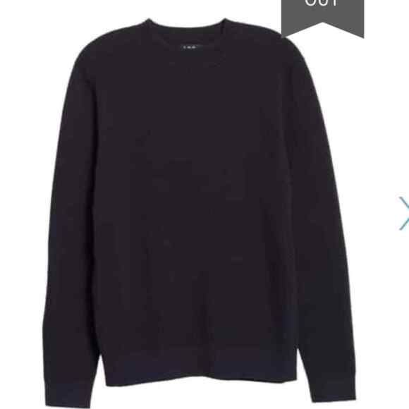 nwt A.P.C. Diamond Matelasse Pullover Dark Navy Men size S - Picture 15 of 15